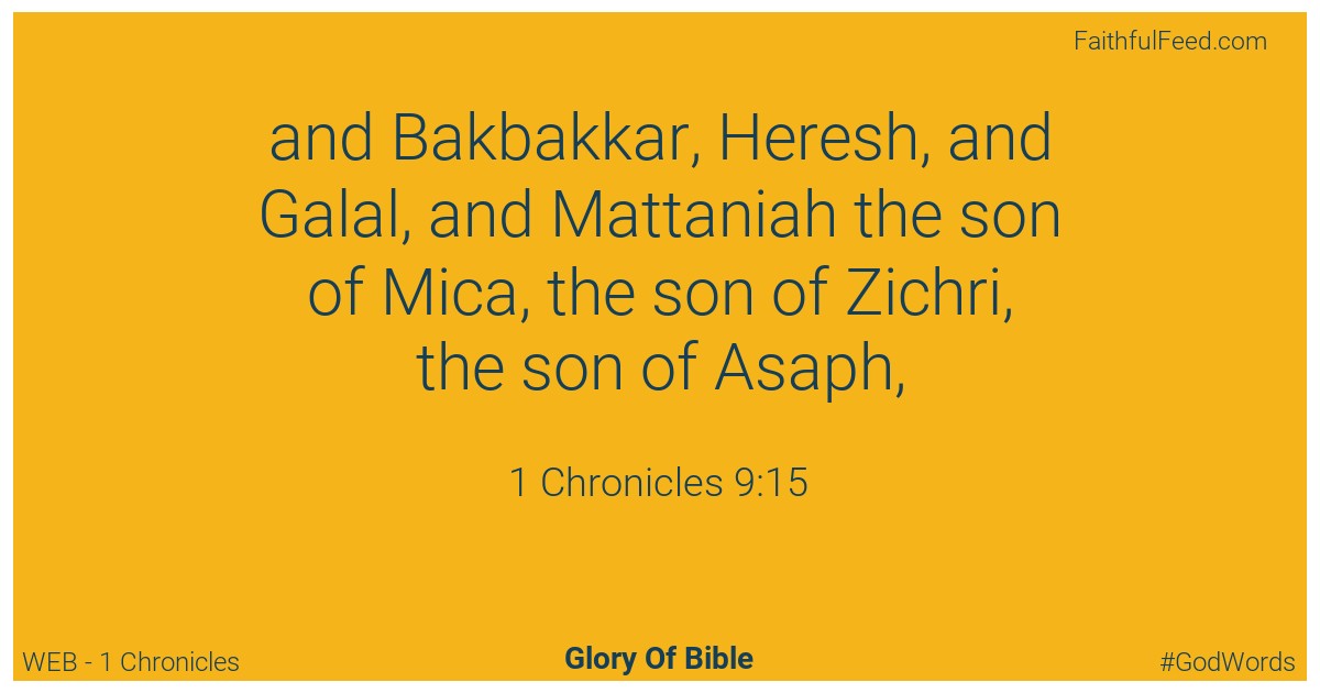 1-chronicles 9:15 - Web