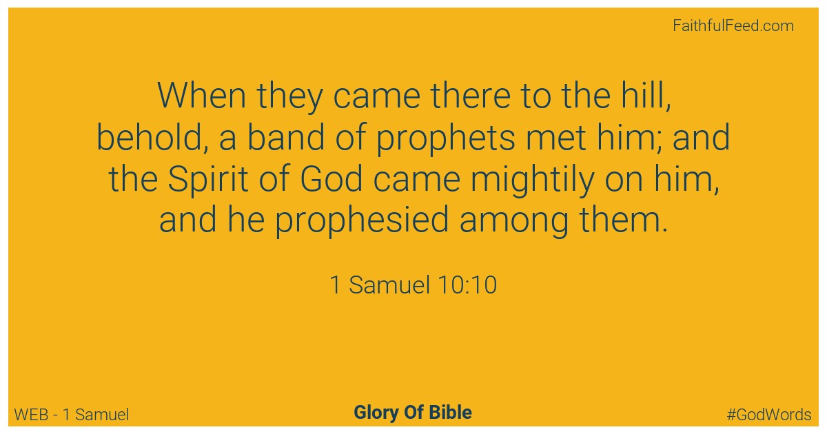 1-samuel 10:10 - Web