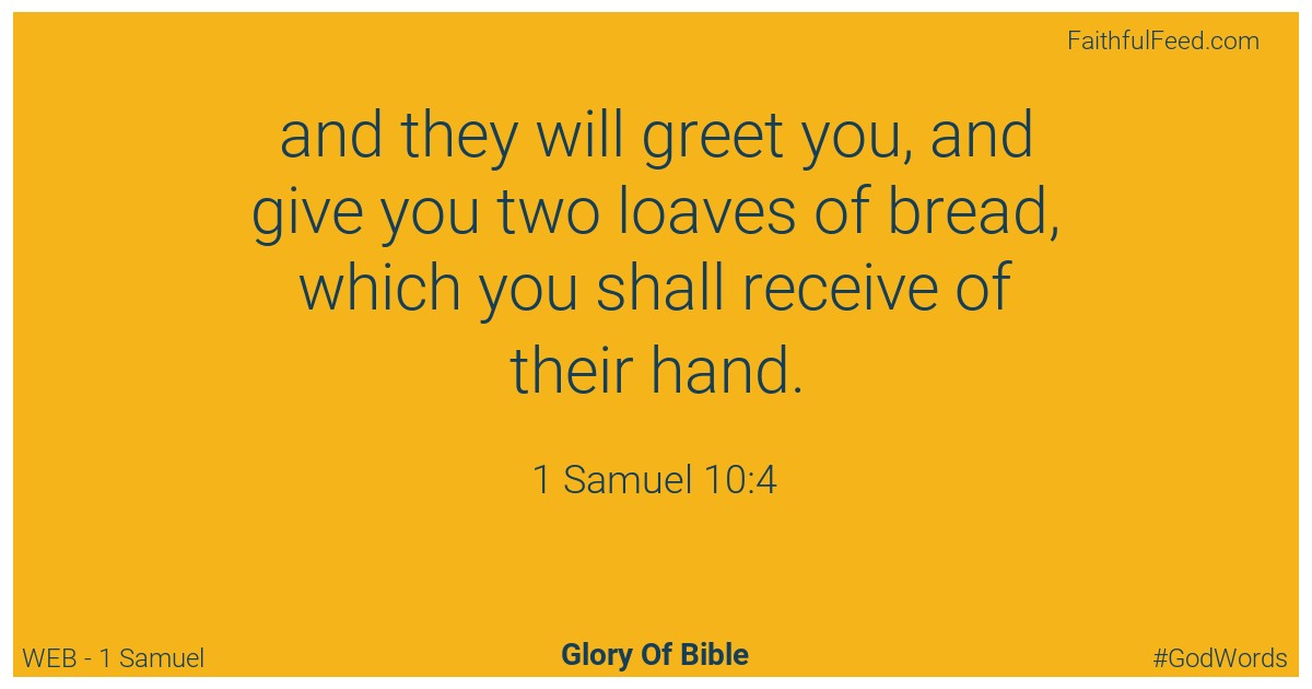 1-samuel 10:4 - Web