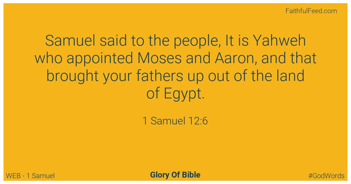1-samuel 12:6 - Web