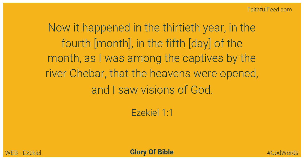 Ezekiel 1:1 - Web