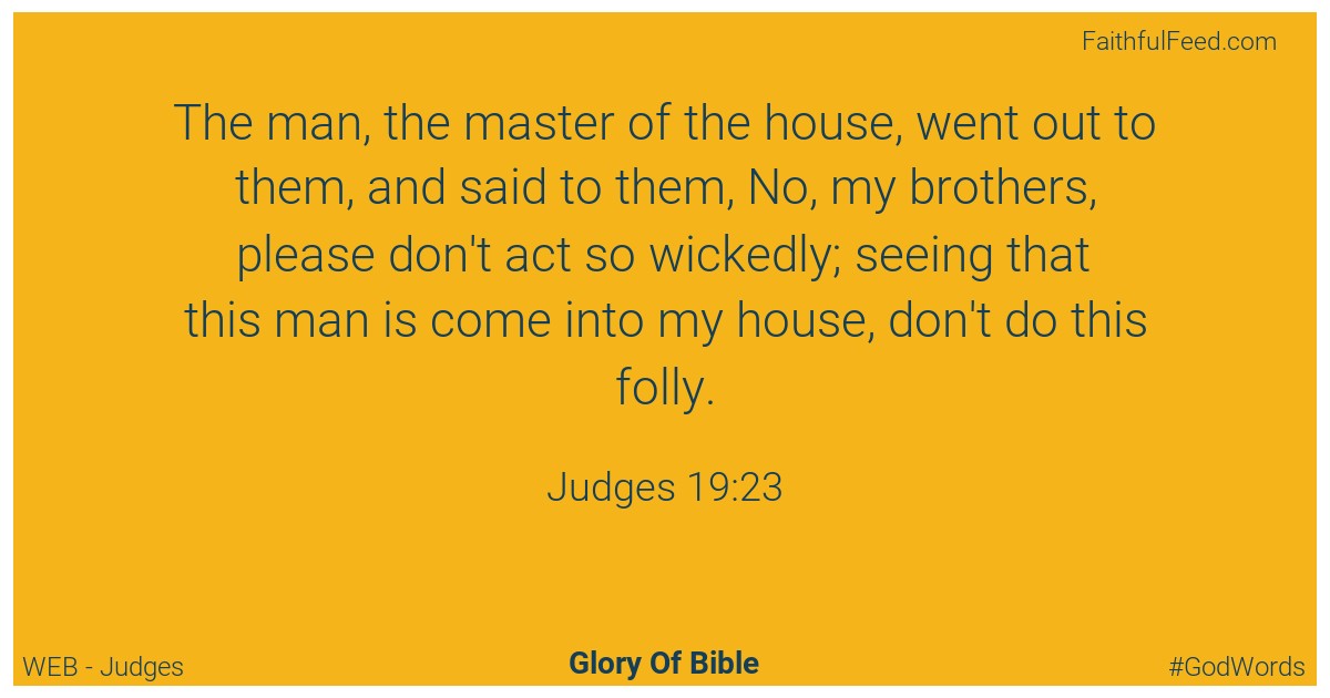 Judges 19:23 - Web