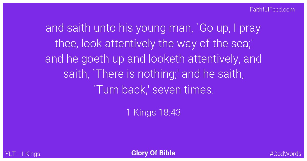 1-kings 18:43 - Ylt