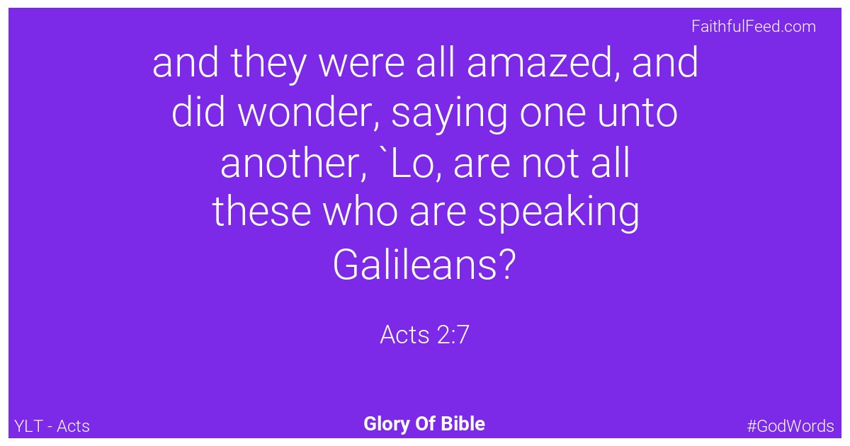 Acts 2:7 - Ylt