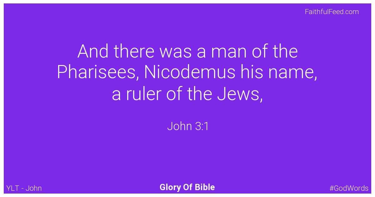 John 3:1 - Ylt